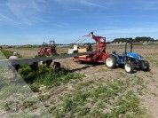 Foto van Oogstband met Tractor en afstandbediening