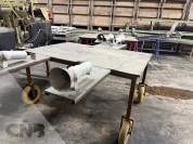 Foto van Oogstkarren kwetsbare grote bloemen